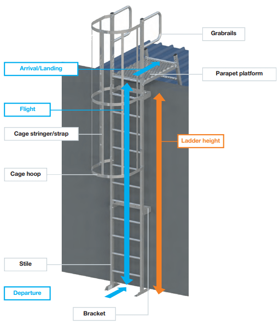 Carlton Industrial Roofing offering Roof Katt Ladders across Nottinghamshire